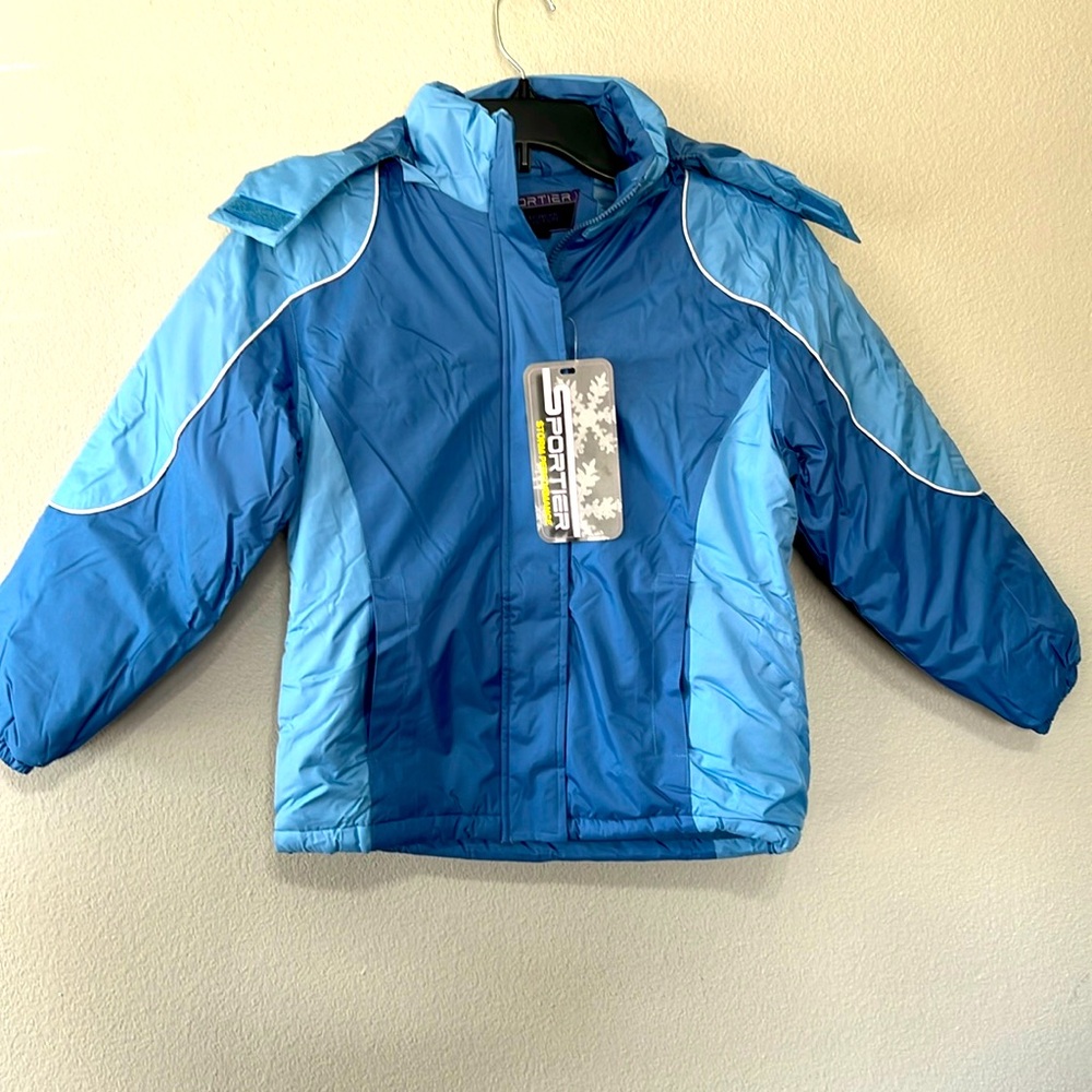 Kids Sportier blue winter‎ coat with pockets size 6X/XL
